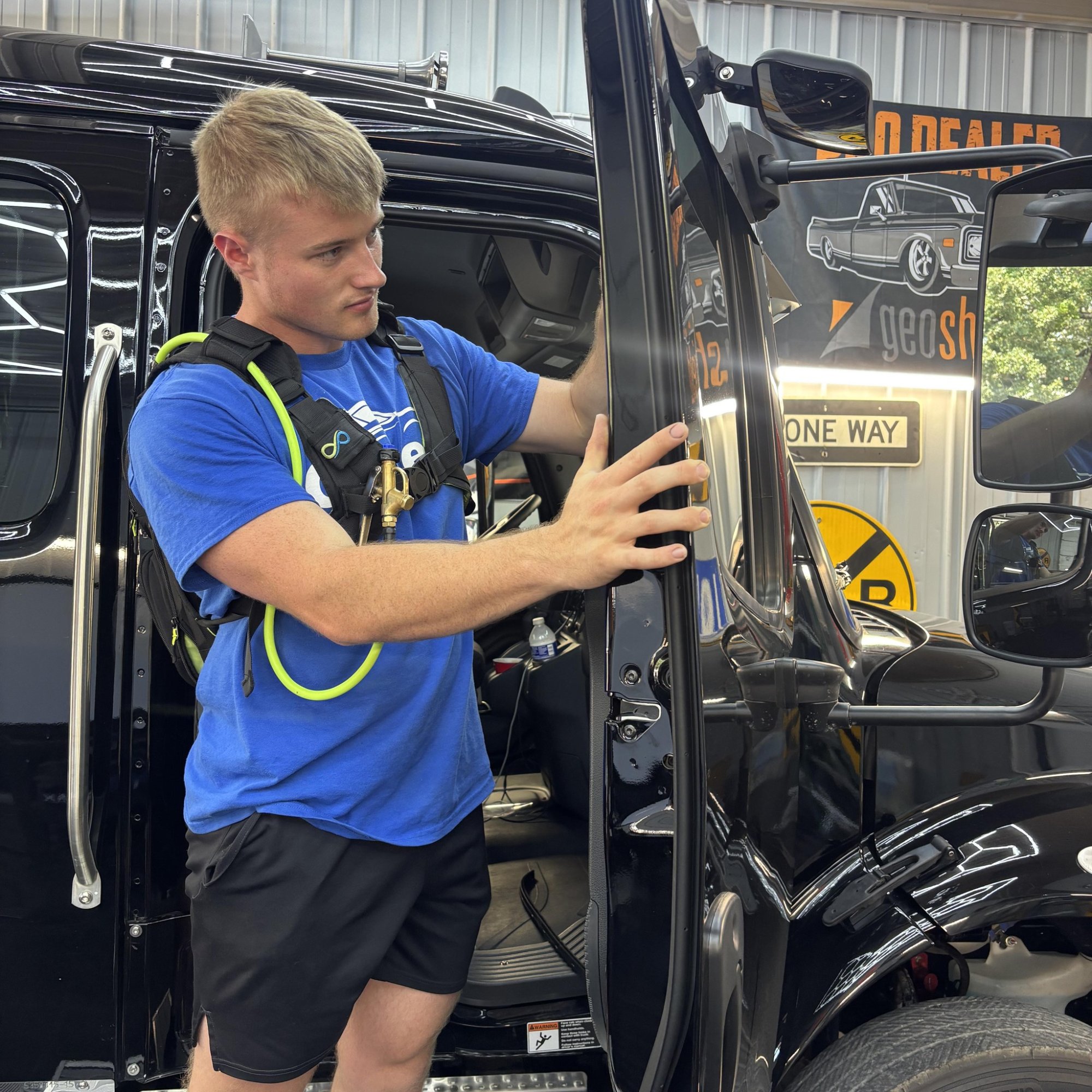 Hunter Gossett at work